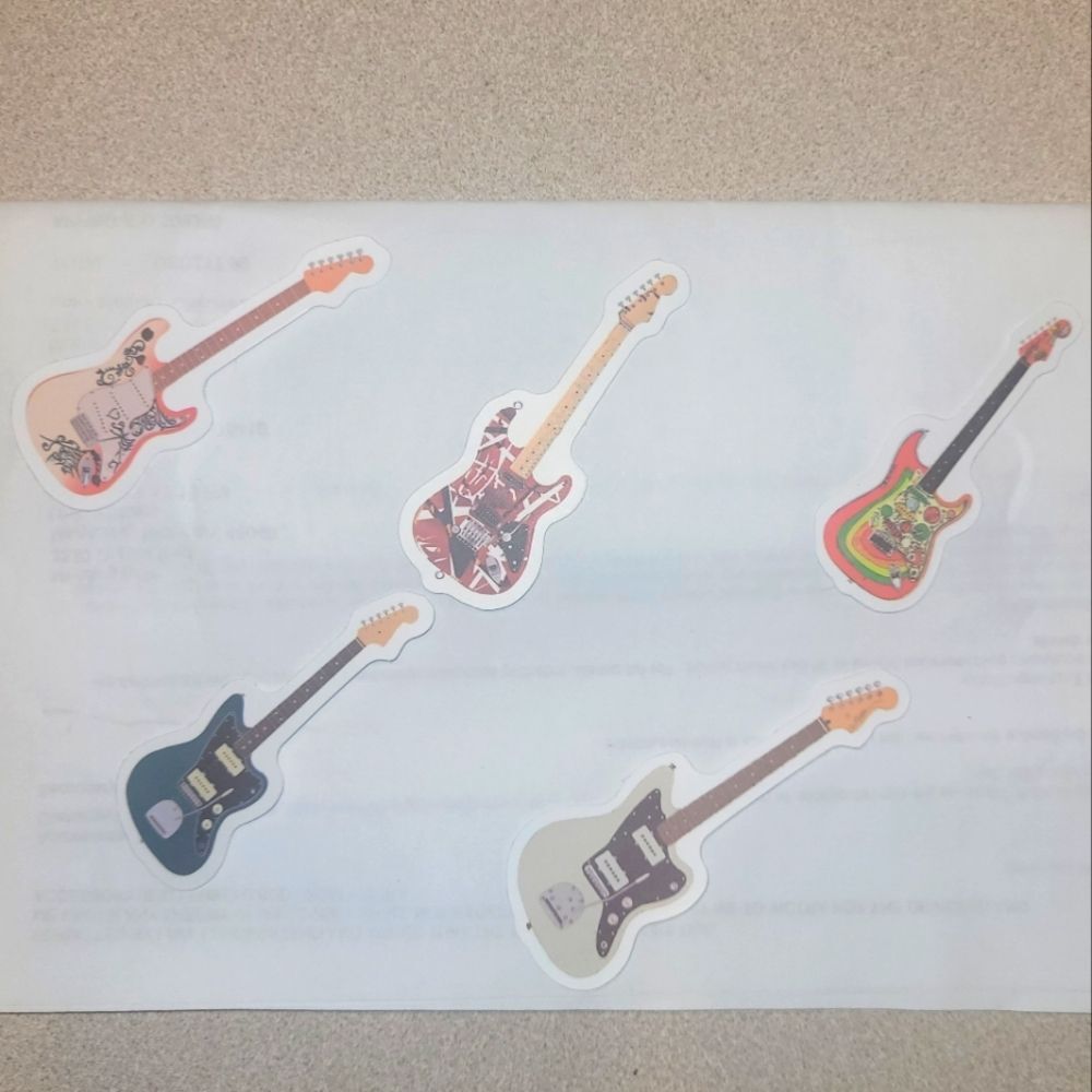 Guitar Stickers Bundle